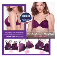 [Size 34A/A75] BBV Perfect Shape Full Coverage Bra (Dark Raspberry - Breast Enhancement)