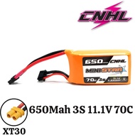 CNHL MiniStar 11.1V 650mAh 70C 3S Lipo Battery with XT30 Plug CNHL650/70-3S