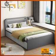 Tanggo Bed Frame With Mattress Storage Bed Frame Super Single/Single/Queen Bed Frame