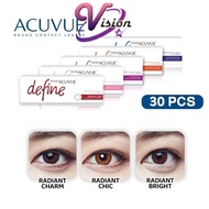 (30 pcs) Acuvue Define Daily Disposable Silicone Hydrogel Cosmetic Color Contact Lenses 2/3