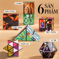 Combo of 6 Transforming 3D Rubik's Cubes, Variant Rubik's Cube, Magic Cube Toy - 3D Rubik's Cube Cha