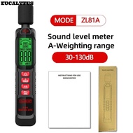 EUCALYTUSS Sound Level Meter, Digital Display 30-130dB Noise Meter, Professional 125Hz-8KHz Windproo