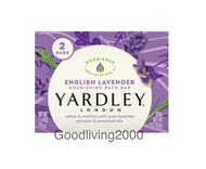 (ส่งฟรี) (1 แพ็คมี 2 ก้อน) Yardley London English Lavender Bath Soap Bar สบู่พรีเมี่ยมยอดนิยม สบู่ยาร์ดเล่ย์ สูตรอิงลิช ลาเวนเดอร์ ขนาด 113 กรัม บรรจุ 2 ก้อน