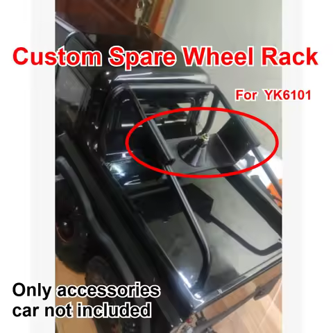 For YIKONG YK6101 1/10 RC Crawler Spare Tire Carrier Custom Model Number Simulation Decorative Styli