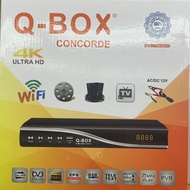 Qbox Concorde Combo DVB-S2X/T2MI/C support Optus D2 Multistreaming Receiver