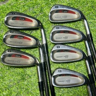 WILSON STAFF DEEP RED II Distance MDS Iron Set 3-4-5-6-8-9-PW Tri-Ply Shaft PreOwned