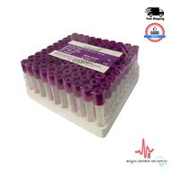 Blood Collection Tube - EDTA K2/K3 Glass Purple Tubes (2ml, 3ml, 5ml,10ml)