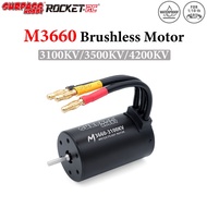 SURPASS HOBBY M3660 3100KV 3500KV 4200KV Waterproof Brushless Motor 3.175mm Shaft For 1/10 RC Car Tr