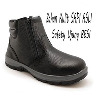 Sepatu Boots Safety Original Pria Kulit Sapi Asli Arboo Kings Cheetah