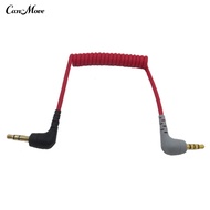 Patch Cable Stable Transmission Coiled Right Angle Microphone Cable for BOYA Rode SC7/BOYA Rode SC2