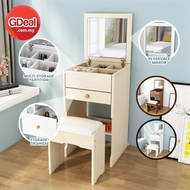 GDeal Simple Varsity Dressing Table With Drawer Chair And Mirror Make Up Table Meja Solek ميجا سوليق