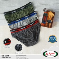 CD AGREE SPORT CD2311 (1 BOX CONTAINS 3) MEN'S UNDERWEAR - SM