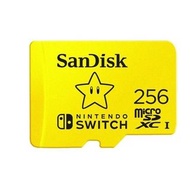 SanDisk Nintendo MicroSD 256GB UHS-1 100M/R 90M/W 遊戲記憶卡 (SDSQXAO-256G-GNCZN)