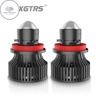 HB  2pcs Automotive H7 H11 H8 9005 HB3 9006 HB4 Laser Headlight Bulb Mini Projector Lens Light Auto 