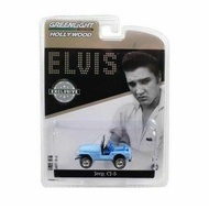 Greenlight 1/64 Exclusive Elvis Presley-Jeep CJ-5 Sierra Blue 29955