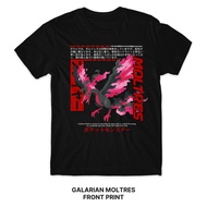 Galarian Moltres Pokémon Series T-Shirt (Singapore 3-5 Days Delivery) The Legendary Birds Front Prin