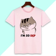 Women's T-Shirts, Cute Beautiful AMI IM SO Cat Women'S T-Shirts, Korean cotton, Wide form ALV89