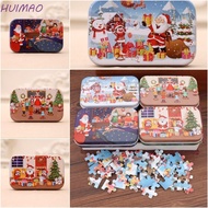 HUIMAO Christmas 3D Puzzle, Christmas House DIY Paper Card Jigsaw, Learning Christmas Tree Handmade 