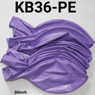 UNGU KB36-PE Latex balloon 36 inch 90 cm jumbo matte thick purple single (Round Macaron Latex Balloo