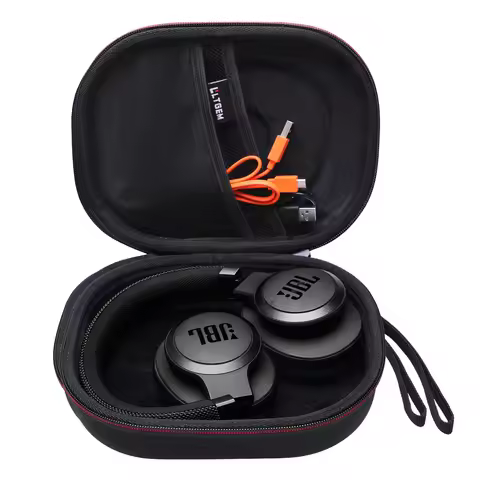 LTGEM EXCLUSIVE DESIGN Case for JBL LIVE 650BTNCAround-Ear Wireless Headphone Waterproof Protective 