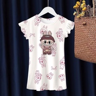 ALENA Bộ Pijama Cho Bé Gái Đồ Bộ Pijama Bé Gái Chân Váy Bé Gái Đồ Ngủ Trẻ Em Labubu Quần Áo Mặc Nhà 