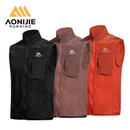 AONIJIE F5240 Lightweight Warm Vest Unisex Sleeveless Jacket Zip Coats with Pockets Fall Outerwear