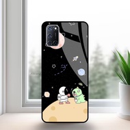[ DW01 ] jasoncellphone Softcase Glitter Glass OPPO A52 & OPPO A92 - Casing hp - Softcase - Glass So