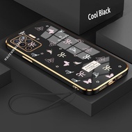 Casing OPPO A93 2020 A94 A94 4G A95 5G A96 5G Phone Case Vintage Romantic Cartoon Bow Fantasy Pink B