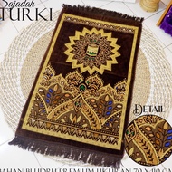 Turkish Prayer Rug Super Velvet Turkey Multicolor Large Size 7x11 cm Hajj Umrah Latest Elegant