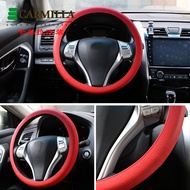 Car Universal Car Silicone Steering Wheel Glove Cover Texture Soft Multi Color Soft Silicon Steering Wheel Accessories for Nissan Teana Kicks Xtrail Qashqai Murano Navara Etc .
