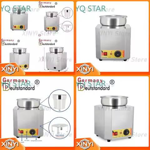 for Belgium Chocolate Melting Pot Sauce Warmer Machine Bain Marie Food Warming Equipment Kitchen App