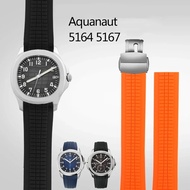 Silicone Watch Strap for Patek Philippe Silicone Watch Strap Men's Grenade 5164/5167 Original Black 