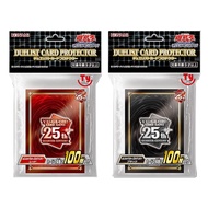 YUGIOH CARDS SLEEVES "DUELIST CARD PROTECTOR 𝙌𝙐𝘼𝙍𝙏𝙀𝙍 𝘾𝙀𝙉𝙏𝙐𝙍𝙔 Red/Black