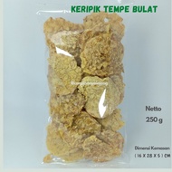 Round, Salty, Savory TempehKeripik, Traditional Snack