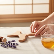 Fish Tail Wooden Massage Tool - Full-Body Muscle Relief for Back, Feet & Shoulders - Portable Spa & 