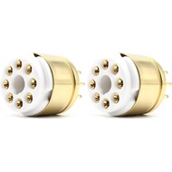 2pcs Amptata Octal 8pin Tube Saver Ceramics 6550 KT88 EL34 6L6 6SN7 6CA7 5Z3 5U4 6V6 KT100 Amplifier