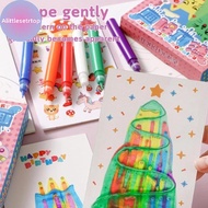 Alittlesetrtop 35Pcs Squeegee Art Kids Paint Kit, DIY Material Reveal Rainbow Art SG