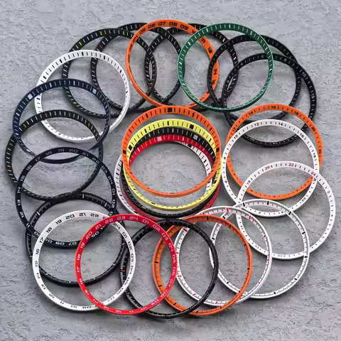30.5mmx27.5mm Watch Chapter Ring SKX007 Replace Plastic Inner Ring Parts Fits NH35 NH36 SKX007 SKX00