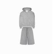 Madmatter - Script Full-Zip Hoodie+Script Long Sweat Shorts ชุดเซตฮู้ดดี้ ปักโลโก้ด้านหลัง