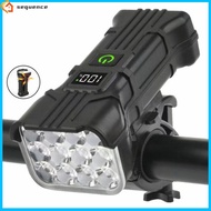 SQE IN stock! 900 Lumen Bike Lights, 5 Light Modes IP65 Waterproof Lamp, 1800mAh Capacity Long Service Bike Lights With