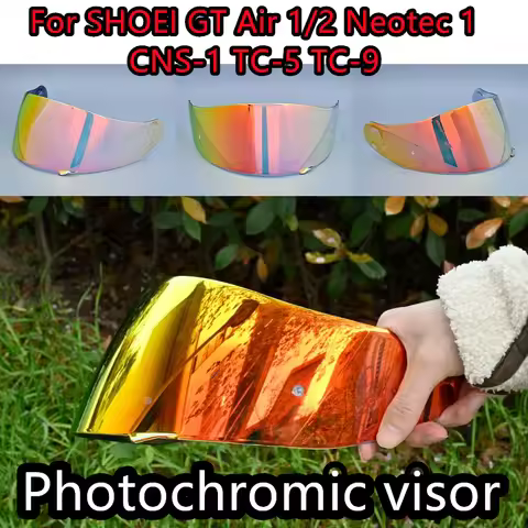 Photochromic Visor for SHOEI GT Air 1 2 Neotec CNS-1 TC-5 TC-9 Helmet Shield Uv Cut Casco Moto Face 