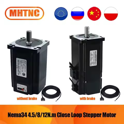 12.0N 8.0N 4.5N Closed Loop Engine:Nema34 Close Loop Stepper Motor 643/1143/1714ozin with 3M Encoder