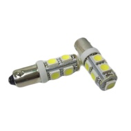 LED Bulb SMD 9 Bulbs BA9S Socket 1 Pair (White) 116