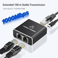 1000Mbps RJ45 Lan Network Switch 1 to 4 Ports High Speed Gigabit Switch Internet Splitter