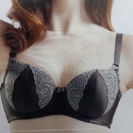 Zamira Underwire Full Cup Lace Bra - Dark Shadow (SEHINGGA SAIZ 42E ,44D, 44E)