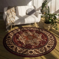 Vintage Persian Round Carpet Bohemian Ethnic Style Carpet Hotel and Homestay Decorative Carpet