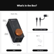 Fosi USB DAC SK02-เครื่องขยายเสียงหูฟังและเครื่องถอดรหัสดิจิตอลรองรับ256 DSD และ PCM สำหรับหูฟังสมดุ
