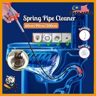 3THW Snake Drain Cleaner Spring Gripper Clog Remover Pipe Pembersih Sinki Singki Tandas Paip Lubang Dapur Tersumbat管道疏通器