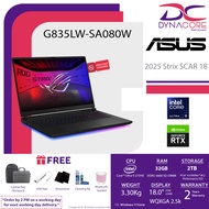 ASUS ROG STRIX SCAR 18 G835LW-SA080W (U9 275HX/32G/2T/5080-16/18"2.5KmLED240) 2Years warranty