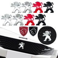 3D Metal Car Rear Trunk Badge Body Sticker For Peugeot RCZ CC 106 206 208 307 308 3008 207 407 508 2